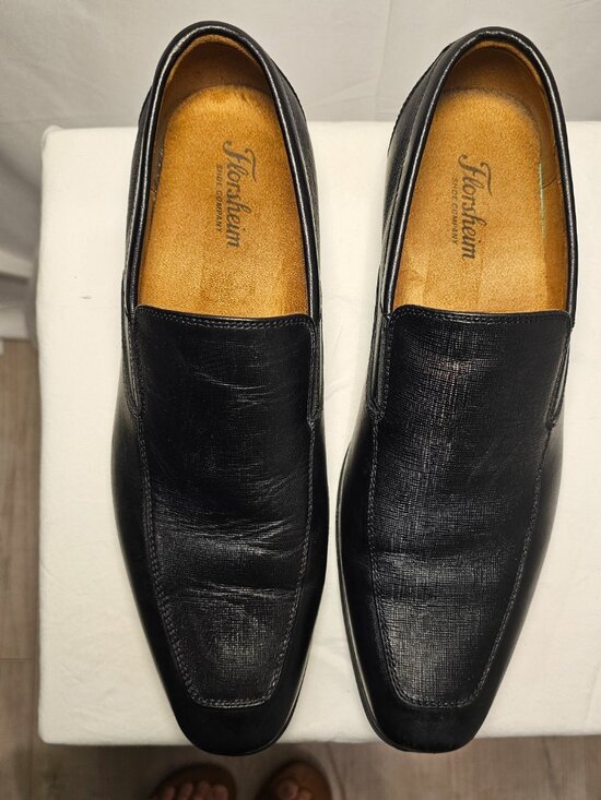 Florsheim Jackson Dress Loafers Men\'s Size 10M Black Leather Slip On Shoes main image 5